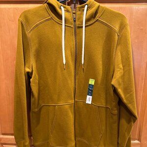 New Mustard XXL zip up sweatshirt Hoodie